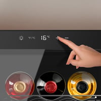Hladnjak za vino Cecotec Bolero GrandSommelier 1255 CoolCrystal E, kapacitet 12 boca, metalne police, kontrole na dodir, 8-18°C, crni 7