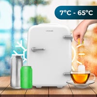 Prenosná mini chladnička s ohrevom Cecotec Bolero MiniCooling 4L, 12V-220V, do auta a karavanu, 5-65°C, Havanna White 8