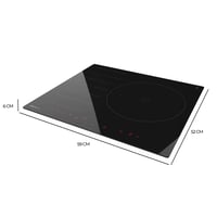 Plită cu inducție Cecotec Bolero Squad I 3600 Fullflex cu 2 zone de gătit, 7400W, zonă Flex, 9 niveluri de putere și temporizator 2