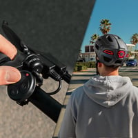 Cască pentru bicicletă și trotinetă Cecotec BrainGuard Flash Urban, mărimea S-M, Bluetooth, încărcare USB-C, lumină frontală, gri, ușoară, reglabilă 4