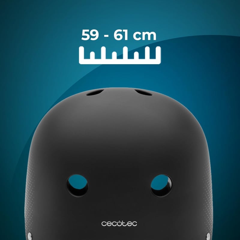 Cecotec BrainGuard Urban és Sprinter kerékpár sisak S-M L-XL méret e-roller - L, Black, City