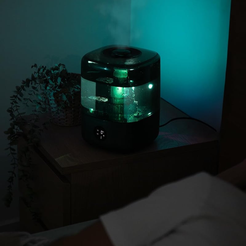 Cecotec Breezecare 2900 okos párásító távirányítóval, 4,5L tartály, érintőképernyő, 8 órás időzítő