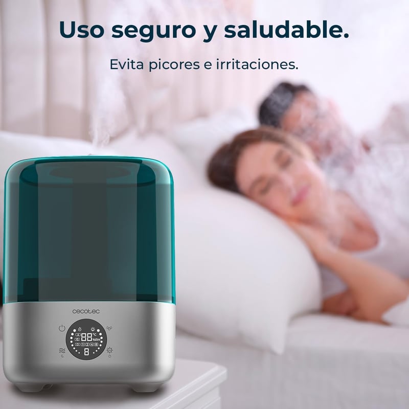 Cecotec Breezecare 2900 okos párásító távirányítóval, 4,5L tartály, érintőképernyő, 8 órás időzítő