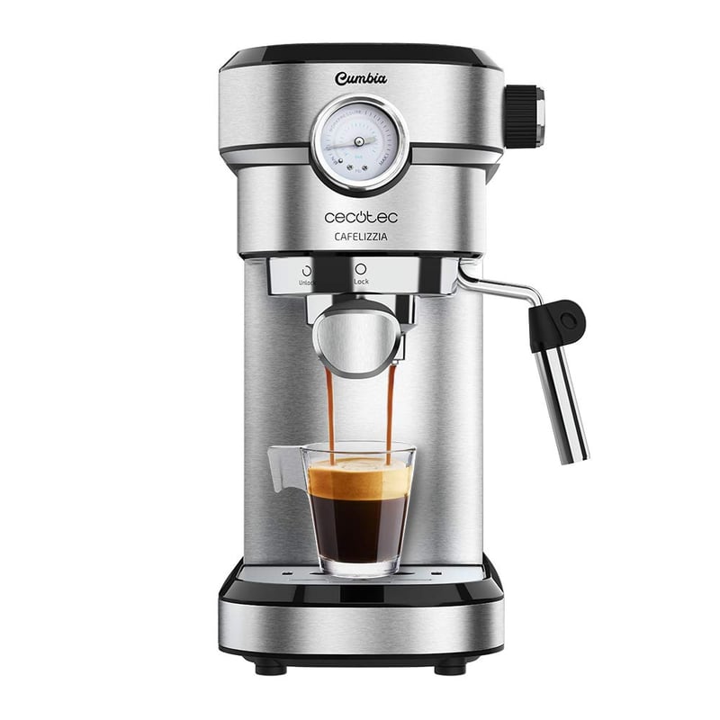 Pákový kávovar Cecotec Cafelizzia 790 Steel Pro, 20 bar, 1350 W, 1,1 l – nerezový
