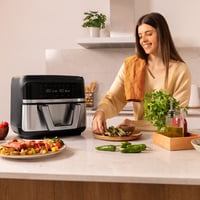 Cecotec Cecofry Dual 9000 Forrólevegős Sütő 9L Osztható Kosárral, 2850W, Digitális Érintőpanel, Kettős Hőmérséklet-szabályozás, 6 Üzemmód 8