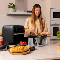 Cecotec Cecofry Dual 9000 Forrólevegős Sütő 9L Osztható Kosárral, 2850W, Digitális Érintőpanel, Kettős Hőmérséklet-szabályozás, 6 Üzemmód 6