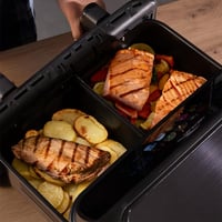 Friteuză cu aer cald Cecotec Cecofry&Grill Duoheat 10000, 10 L, 2800 W, cu fereastră de vizualizare, gătire cu conținut scăzut de grăsimi 10