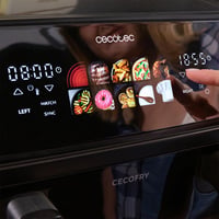 Friteuză cu aer cald Cecotec Cecofry&Grill Duoheat 10000, 10 L, 2800 W, cu fereastră de vizualizare, gătire cu conținut scăzut de grăsimi 6