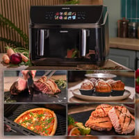 Friteuză cu aer cald Cecotec Cecofry&Grill Duoheat 10000, 10 L, 2800 W, cu fereastră de vizualizare, gătire cu conținut scăzut de grăsimi 4