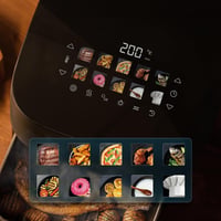 Friteuză cu aer cald Cecotec Cecofry & Grill Smokin' 4500, fără ulei, 4,5 L - Funcție Grill, Plancha, Afumătoare, Rezistență dublă, Gătire uniformă 6