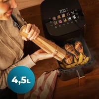 Friteuză cu aer cald Cecotec Cecofry & Grill Smokin' 4500, fără ulei, 4,5 L - Funcție Grill, Plancha, Afumătoare, Rezistență dublă, Gătire uniformă 5