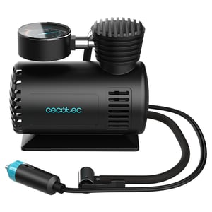 Compresor de aer electric Cecotec CecoRaptor Perfect Pump 12V, 250PSI, diametru cilindru 16mm, cablu 2,8m, mufă pentru brichetă, negru