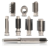 Uscător de păr și perie cu aer cald Cecotec CeramicCare AirGlisse Champagne cu 8 accesorii, 1400W, tehnologie Coanda, 3 trepte de viteză și temperatură 1