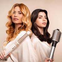 Uscător de păr și perie cu aer cald Cecotec CeramicCare AirGlisse Champagne cu 8 accesorii, 1400W, tehnologie Coanda, 3 trepte de viteză și temperatură 4
