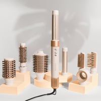 Uscător de păr și perie cu aer cald Cecotec CeramicCare AirGlisse Champagne cu 8 accesorii, 1400W, tehnologie Coanda, 3 trepte de viteză și temperatură 2
