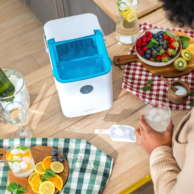 Cecotec Chillin' Ice 1200 Go jégkészítő gép 12 kg napi kapacitás, 2 méretű kockák