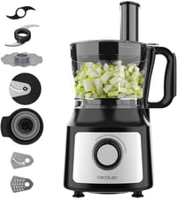 Cecotec Comino 1000 Konyhai Robotgép 1000W, 2 Sebesség, 2L Tál, Aprító és Keverő Kés 1