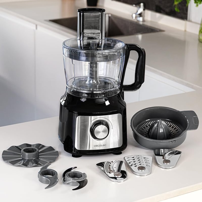 Cecotec Comino 1000 Konyhai Robotgép 1000W, 2 Sebesség, 2L Tál, Aprító és Keverő Kés