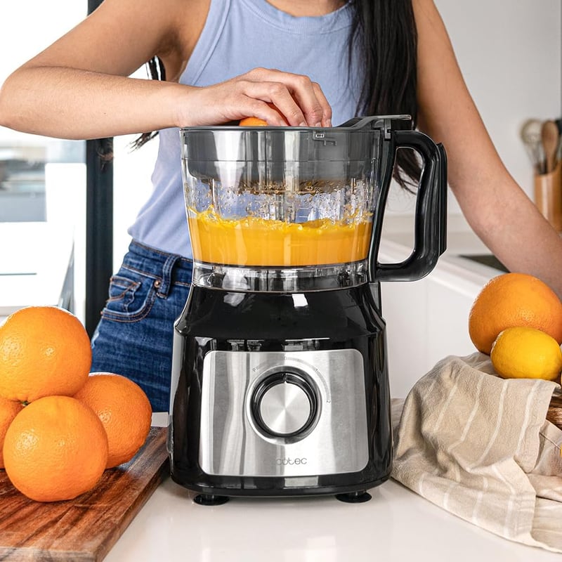 Cecotec Comino 1000 Konyhai Robotgép 1000W, 2 Sebesség, 2L Tál, Aprító és Keverő Kés