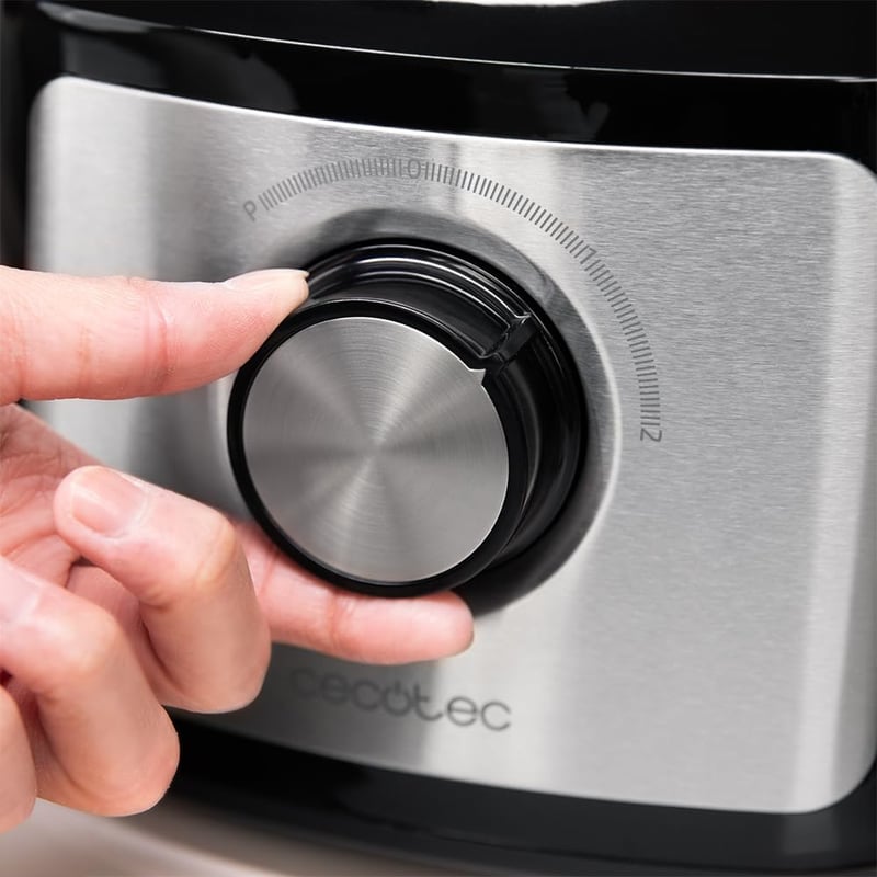 Cecotec Comino 1000 Konyhai Robotgép 1000W, 2 Sebesség, 2L Tál, Aprító és Keverő Kés