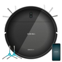 Robotický vysávač Cecotec Conga M10 Advance, 3000 Pa, gyroskopická navigácia, ovládanie cez aplikáciu, výdrž batérie 150 minút, dvojitá bočná kefa, 30x30x7,8 cm, čierny 1