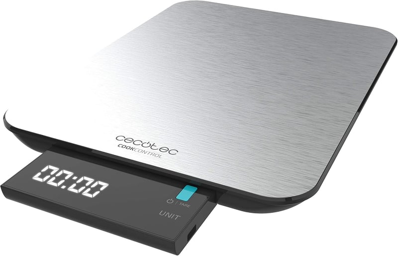 Cecotec Cook Control digitális konyhai mérleg rozsdamentes acél LCD kijelzővel
