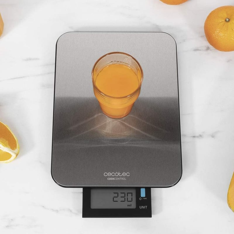 Cecotec Cook Control digitális konyhai mérleg rozsdamentes acél LCD kijelzővel
