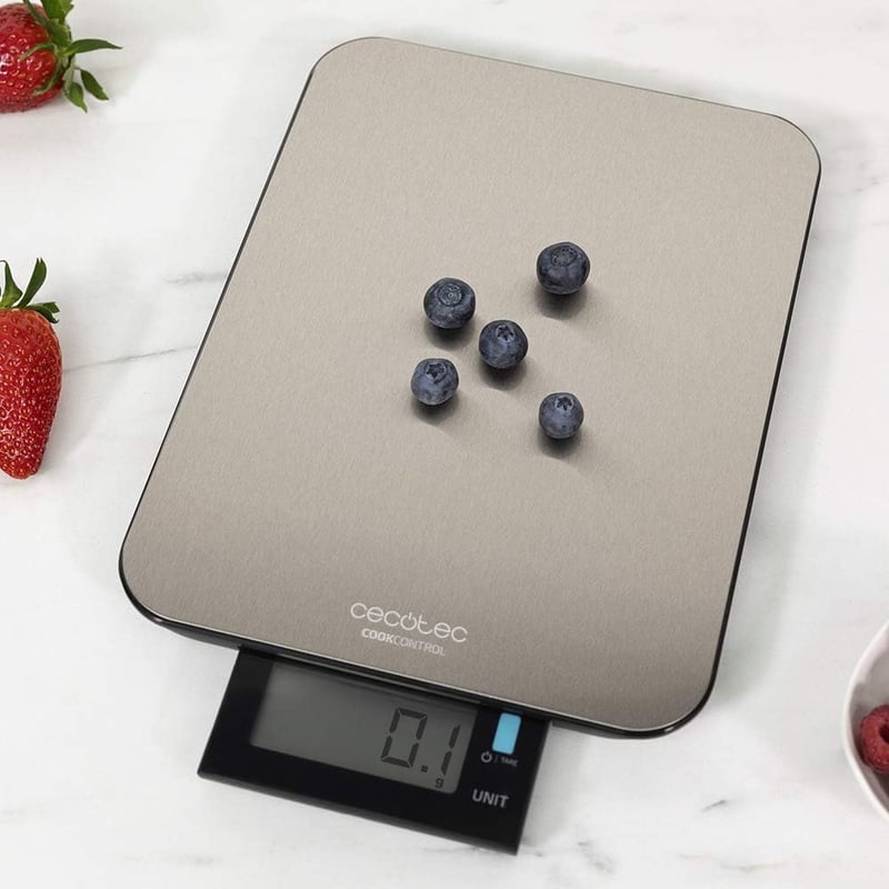 Cecotec Cook Control digitális konyhai mérleg rozsdamentes acél LCD kijelzővel