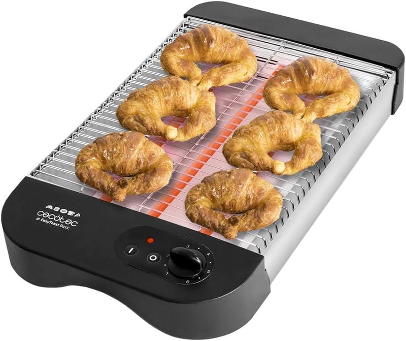 Cecotec EasyToast Basic 3 kenyérpirító 900W, 6 fokozat, kvarcfűtőelemek