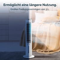 Răcitor de aer evaporativ tip turn Cecotec EnergySilence 2000 Cool, 60W, rezervor 2L, 3 viteze, oscilație 60°, flux de aer 800 m3/h 9