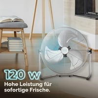 Ventilator Industrial Cecotec EnergySilence 5000 Pro, 120 W, 3 Palete Metalice 51 cm (20"), Motor din Cupru, 3 Viteze, Înclinare Reglabilă, Finisaj Cromat 2