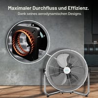 Ventilator Industrial Cecotec EnergySilence 5000 Pro, 120 W, 3 Palete Metalice 51 cm (20"), Motor din Cupru, 3 Viteze, Înclinare Reglabilă, Finisaj Cromat 5