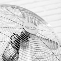 Stojanový ventilátor Cecotec EnergySilence 600 Woodstyle, 50 W, 16", drevený dizajn, 4 lopatky, 3 rýchlosti, oscilácia, nastaviteľná výška 6