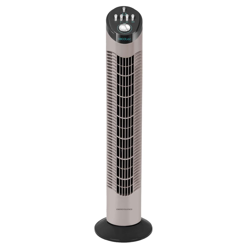 Stupni ventilator Cecotec EnergySilence 790 Skyline s tajmerom, 50 W, visina 76 cm, 3 brzine, oscilirajući, bakreni motor, bijeli