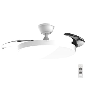 Stropni ventilator Cecotec EnergySilence Aero 300 Air Invisible sa svjetiljkom — Sjenilo je napuknuto (stanje: vidi 2. sliku)