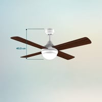 Stropný ventilátor Cecotec EnergySilence Aero 4250 Fresh 42" 55W s LED svetlom, diaľkovým ovládaním, 8-hodinovým časovačom, 3 rýchlosťami a 4 obojstrannými lopatkami 4