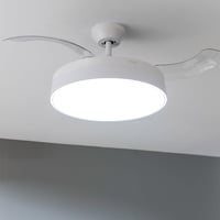 Ventilator de tavan Cecotec EnergySilence Aero 4280 cu pale practice și lampă, 106 cm, 40 W, temporizator, iluminare în 3 culori, funcție vară-iarnă 7