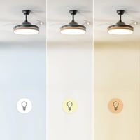 Stropni ventilator sa svjetlom Cecotec EnergySilence Aero 4320 Invisible Wood & Black, 35W, 6 brzina, sklopive lopatice, daljinski upravljač, timer 7