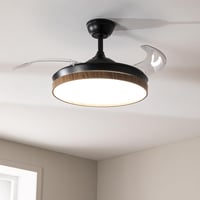 Stropni ventilator sa svjetlom Cecotec EnergySilence Aero 4320 Invisible Wood & Black, 35W, 6 brzina, sklopive lopatice, daljinski upravljač, timer 6