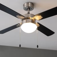 Stropný ventilátor so svetlom Cecotec EnergySilence Aero 450 IronBlack, 50W DC motor, priemer 106 cm, 4 obojstranné lopatky, 3 rýchlosti, letný a zimný režim 5