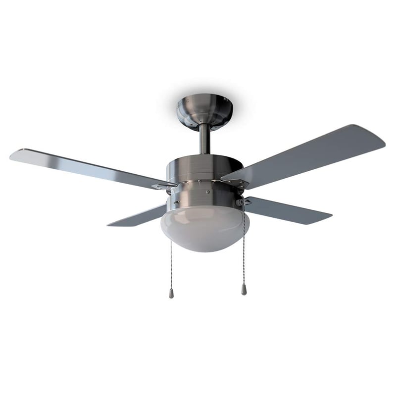 Stropný ventilátor Cecotec EnergySilence Aero 450 so svetlom, 50 W, 4 reverzibilné lopatky 42 palcov, letná a zimná funkcia, 3 rýchlosti