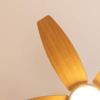Stropný ventilátor Cecotec EnergySilence Aero 495 so svetlom, 55 W, priemer 106 cm, 5 reverzibilných lopatiek, LED osvetlenie, diaľkové ovládanie, 8-hodinový časovač, 3 rýchlosti, drevené prevedenie 6