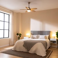 Stropný ventilátor Cecotec EnergySilence Aero 495 so svetlom, 55 W, priemer 106 cm, 5 reverzibilných lopatiek, LED osvetlenie, diaľkové ovládanie, 8-hodinový časovač, 3 rýchlosti, drevené prevedenie 3