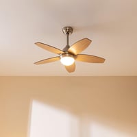 Stropný ventilátor Cecotec EnergySilence Aero 495 so svetlom, 55 W, priemer 106 cm, 5 reverzibilných lopatiek, LED osvetlenie, diaľkové ovládanie, 8-hodinový časovač, 3 rýchlosti, drevené prevedenie 2