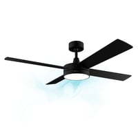Stropni ventilator Cecotec EnergySilence Aero 5200 Black Line – 132 cm, crni, LED svjetlo, daljinski upravljač, 8-satni timer, 3 brzine, 60 W 1