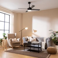 Stropni ventilator Cecotec EnergySilence Aero 5200 Black Line – 132 cm, crni, LED svjetlo, daljinski upravljač, 8-satni timer, 3 brzine, 60 W 4