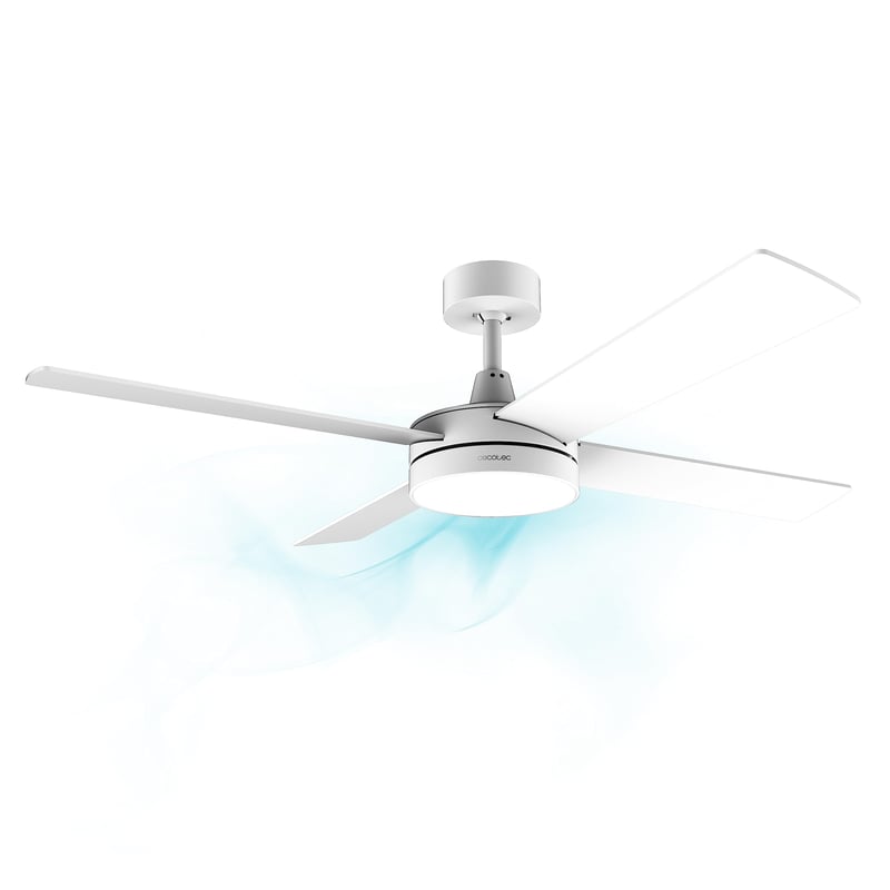 Stropni ventilator Cecotec EnergySilence Aero 5200 White Line s daljinskim upravljačem, LED svjetlom, 132 cm, 60 W, bakreni motor, 3 brzine