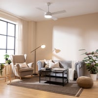 Stropni ventilator Cecotec EnergySilence Aero 5200 White Line s daljinskim upravljačem, LED svjetlom, 132 cm, 60 W, bakreni motor, 3 brzine 4