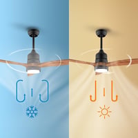 Stropni ventilator sa svjetlom Cecotec EnergySilence Aero 5230 DarkWood – 52", DC motor od 40 W, LED svjetlo, daljinski upravljač, 6 brzina, tajmer, tamno drvo 8