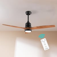 Stropni ventilator sa svjetlom Cecotec EnergySilence Aero 5230 DarkWood – 52", DC motor od 40 W, LED svjetlo, daljinski upravljač, 6 brzina, tajmer, tamno drvo 5
